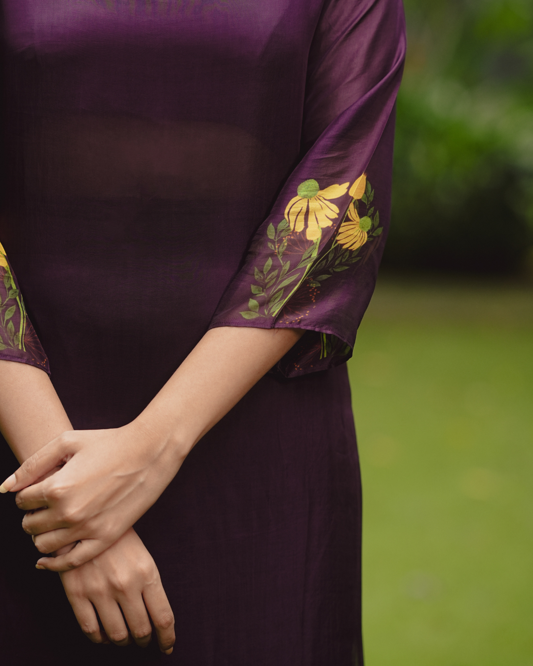 Tunic + Crop Top - Violet