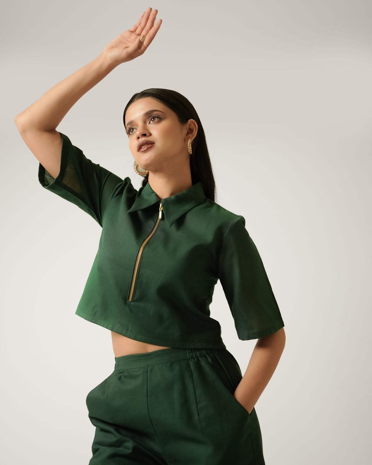 Tinsel Co-ord Set - Green