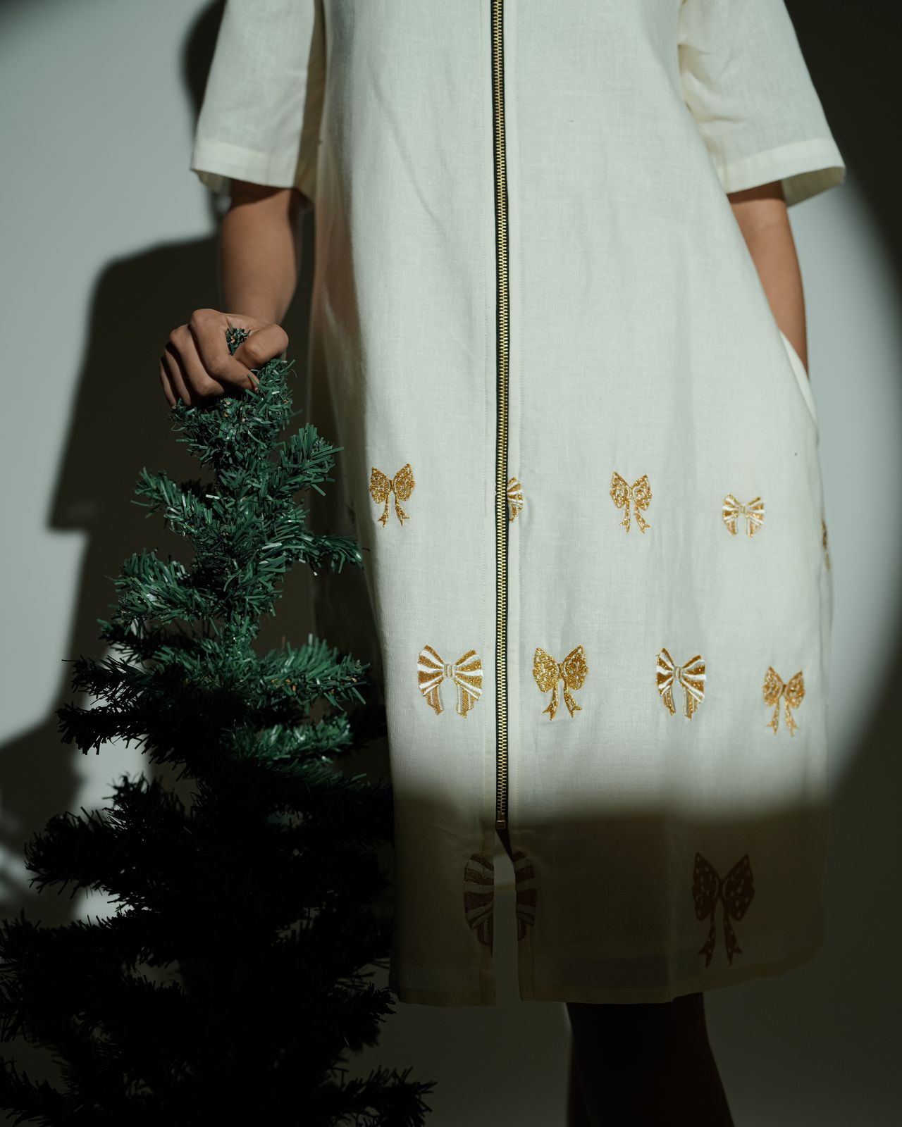 Tinsel Dress - White