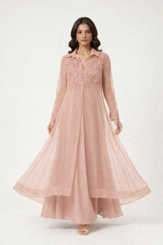 Moonlace Champagne Dress