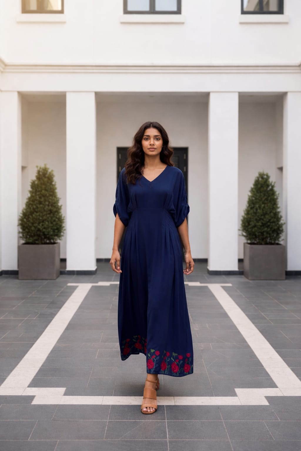 Solace Blue Kaftan Dress