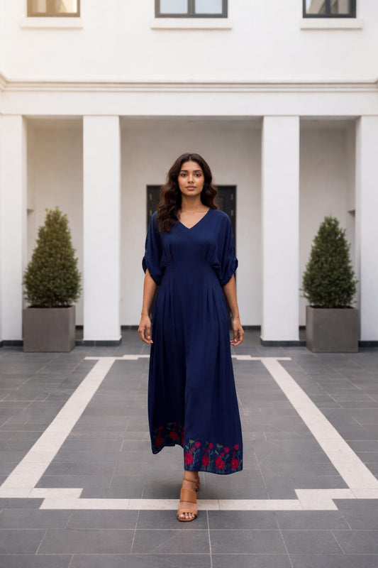 Solace Blue Kaftan Dress