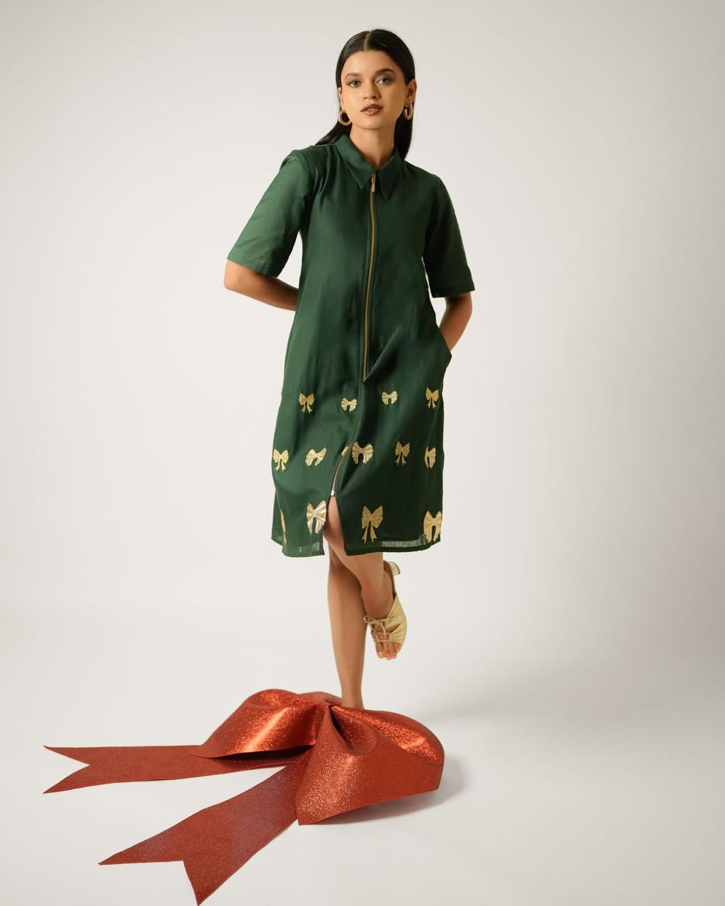 Tinsel Dress - Green VIAN Tinsel Dress - Green VIAN
