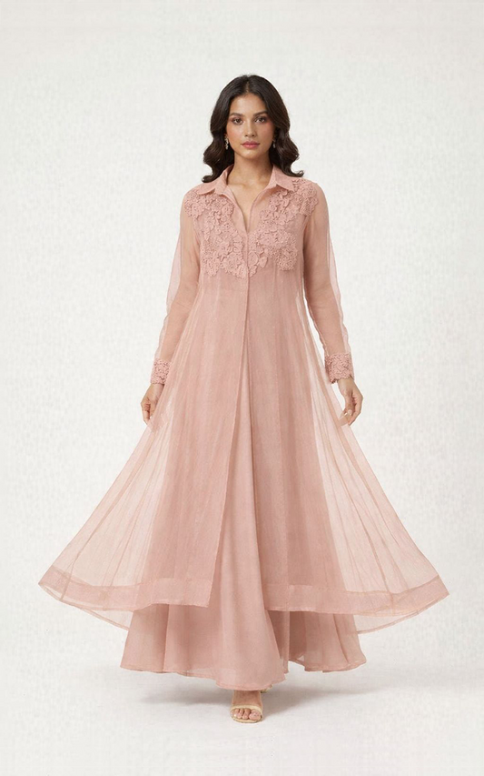 Moonlace Champagne Dress